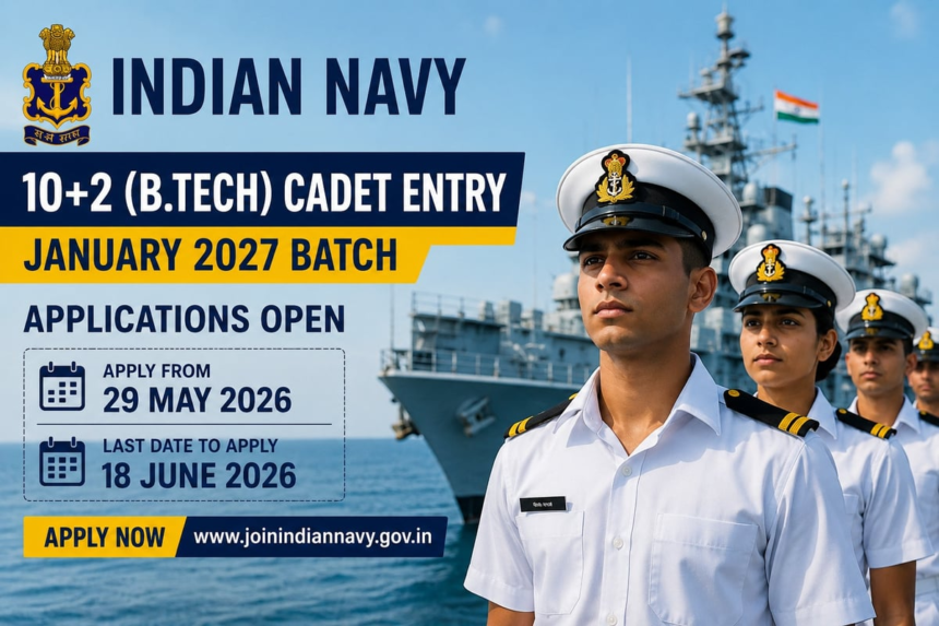 Indian Navy B.Tech Cadet Entry Applications Begin Today: Check Details Here – Punjab Newsline