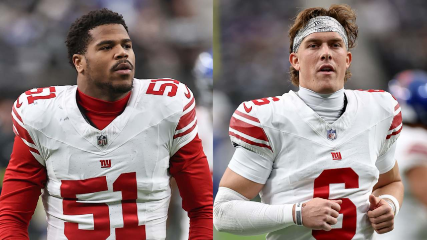 wp-header-logo-2012.png Giants' Jaxson Dart, Abdul Carter address discourse regarding QB's introduction of President Trump at rally – NFL.com