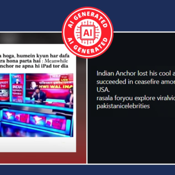 wp-header-logo-2107.png Video Of Indian Anchor's 'Outburst' Over Pakistan's Role In Ceasefire Is AI Slop | BOOM – BOOM Fact Check