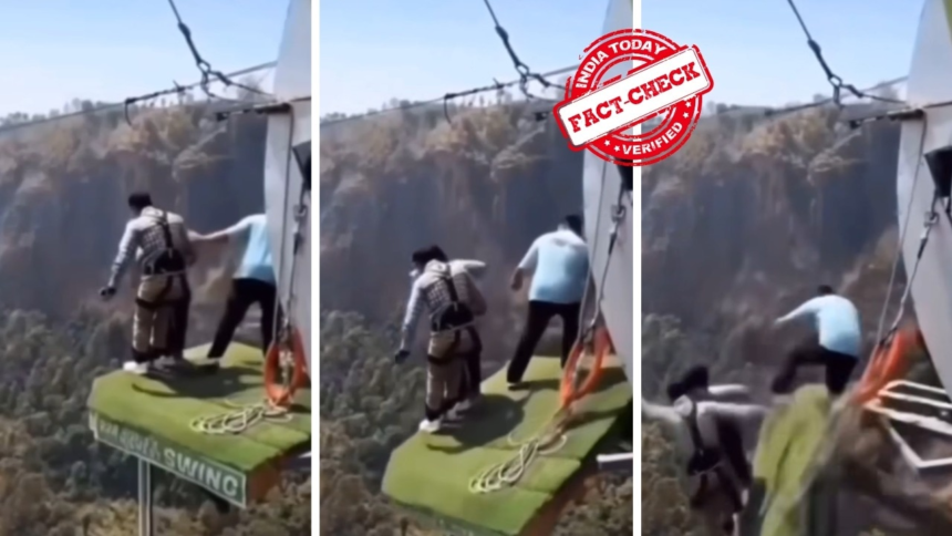 Fact Check: This shocking bungee jumping accident is NOT from Rishikesh. It's also not real – India Today