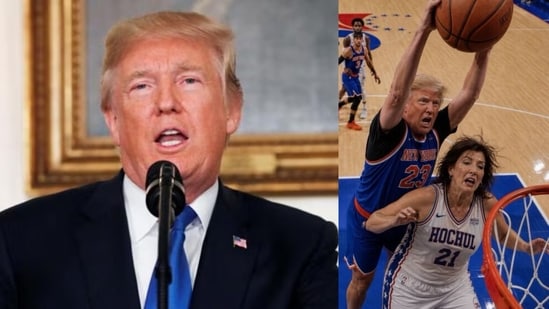 wp-header-logo-2624.png Trump shares bizarre AI image playing basketball with Kathy Hochul; internet reacts: ‘Every day, he discovers…’ | Hindustan Times – Hindustan Times