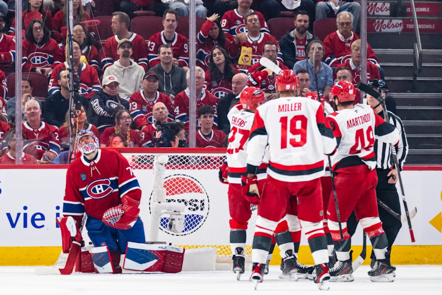 Montreal Canadiens are eliminated after dominant loss to Hurricanes, as Canada's Stanley Cup drought stretches to 33 years – Yahoo Sports