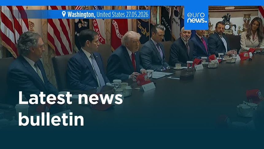 wp-header-logo-2934.png Video. Latest news bulletin | May 31st, 2026 – Morning – Euronews.com