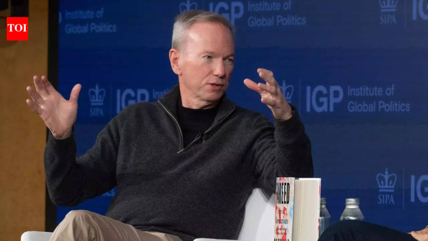 wp-header-logo-493.png Former Google CEO Eric Schmidt says: Top engineers are no longer writing most of the code themselves, the – The Times of India