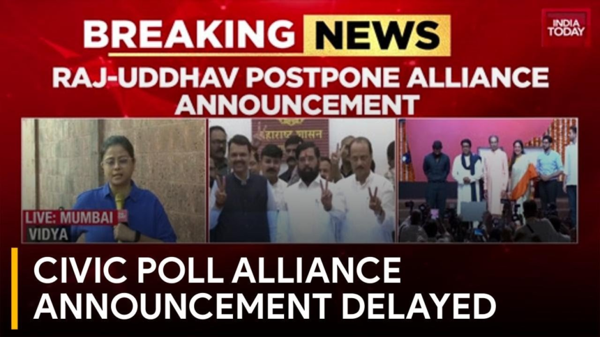 Breaking News: Civic Poll Alliance Announcement Delayed Amid Seat Sharing Talks – India Today – India Today