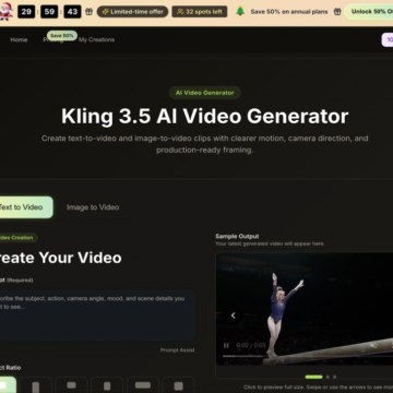 Kling 3.5 Launches Free AI Video Generator for Text-to-Video and Image-to-Video Creation – Issuewire