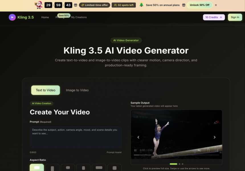 wp-header-logo-716.png Kling 3.5 Launches Free AI Video Generator for Text-to-Video and Image-to-Video Creation – Issuewire