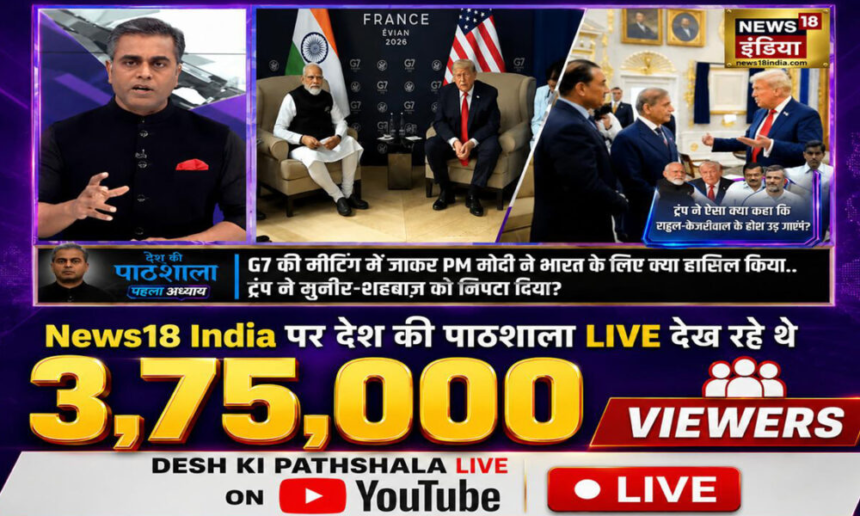 News18 India’s Desh Ki Pathshala tops Hindi news streaming charts on YouTube – Indian Television Dot Com