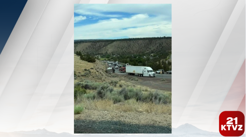 BREAKING NEWS: Semi Rolls Over on Prineville Grade – KTVZ