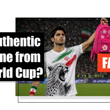 Image of Iranian World Cup footballer with school backpack is AI-generated – Yahoo Sports