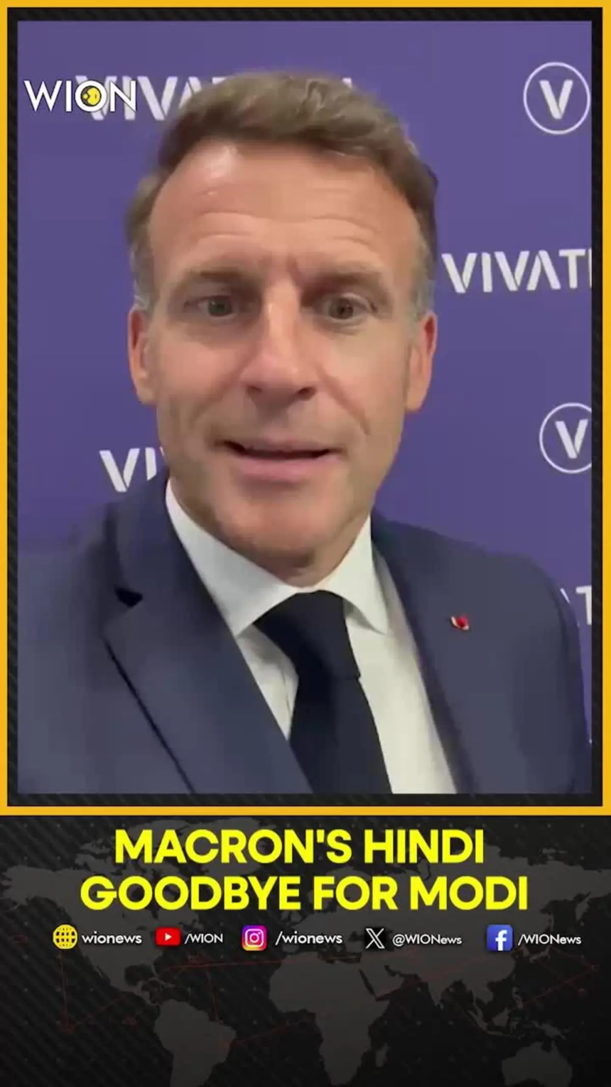 India-France Ties: Macron Surprises PM Modi With Hindi Farewell Message – WION