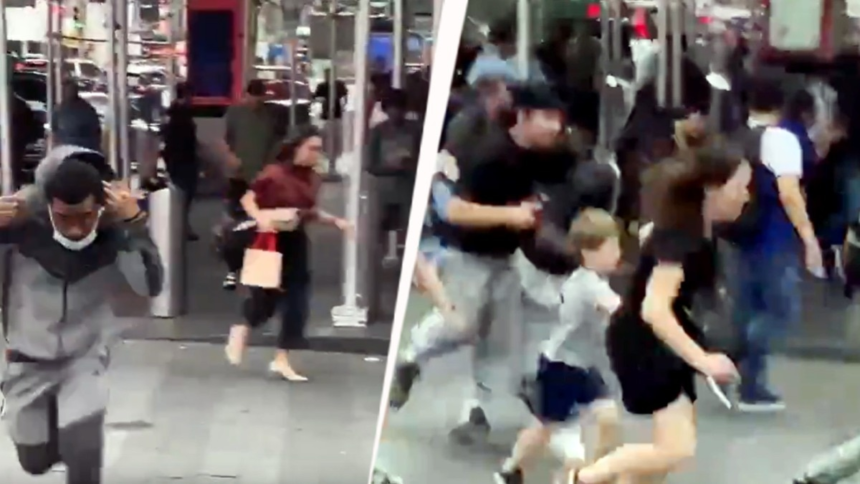 Video: Gunshots heard in New York's Times Square, tourists scramble for cover – India Today