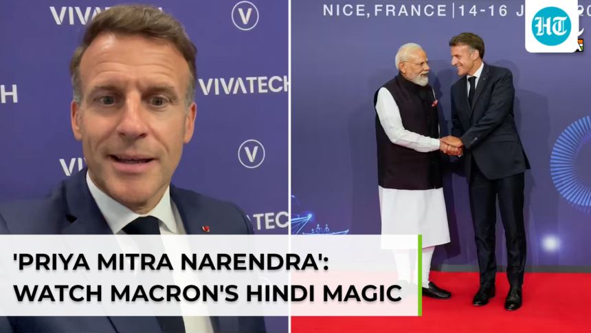 Macron goes full desi mode: Hindi heartfelt farewell to PM Modi wins millions of hearts | Hindustan Times – Hindustan Times