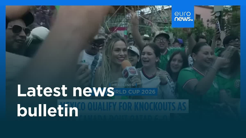 Video. Latest news bulletin | June 19th, 2026 – Midday – Euronews.com