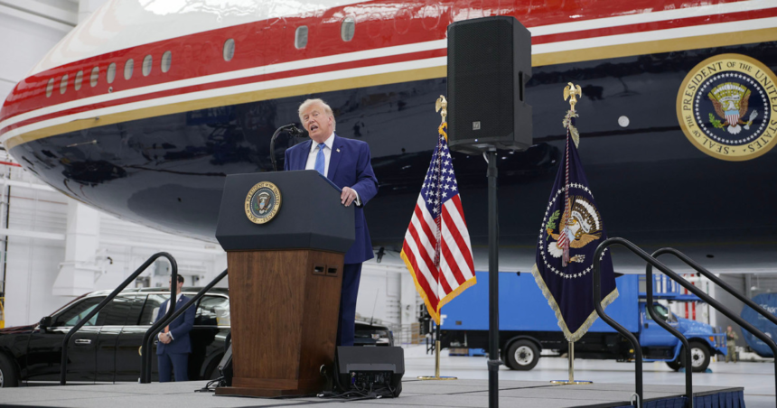 wp-header-logo-1935.png Trump unveils new Air Force One jet gifted by Qatar – NBC News