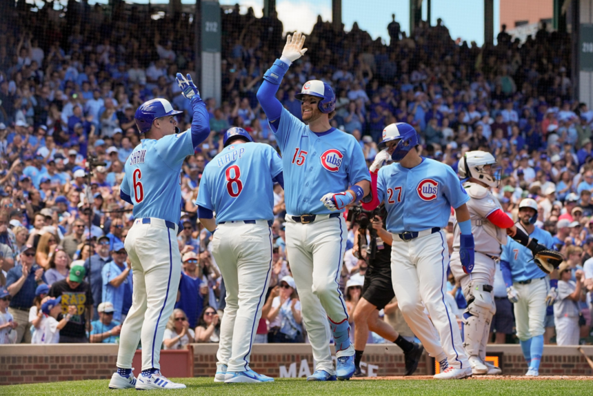 wp-header-logo-2049.png Cubs 16, Blue Jays 2: Carson Kelly’s grand slam and 11 walks lead to a blowout – Bleed Cubbie Blue