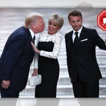 wp-header-logo-2321.png Don't fall for supposed image of Trump trying to kiss Brigitte Macron – Snopes