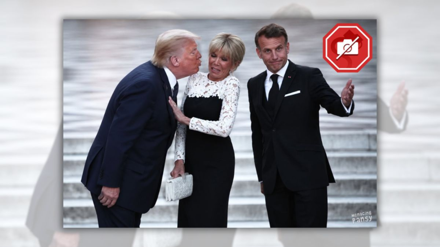 wp-header-logo-2321.png Don't fall for supposed image of Trump trying to kiss Brigitte Macron – Snopes