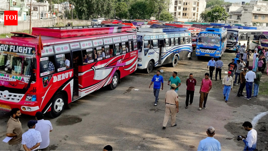 Kheer Bhawani yatra begins; 8,500 pilgrims in 214 buses leave Jammu – The Times of India