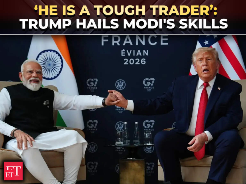 'He looks like an Angel, but a killer negotiator': Trump praises PM Modi, vows support for India – The Economic Times