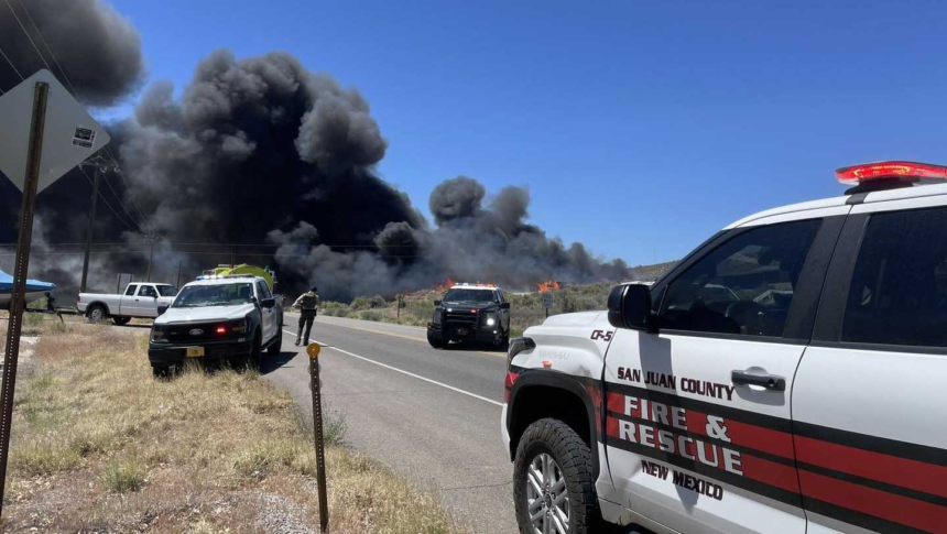 Brush fire forces evacuations in San Juan County – KOAT