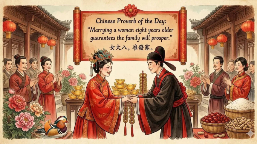 wp-header-logo-59.png Chinese proverb of the day: “Marrying a woman eight years older guarantees…”