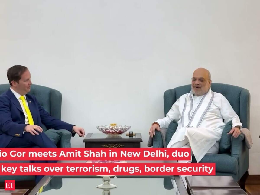 wp-header-logo-918.png Sergio Gor meets Amit Shah in New Delhi, duo hold key talks over terrorism, drugs, border security – The Economic Times