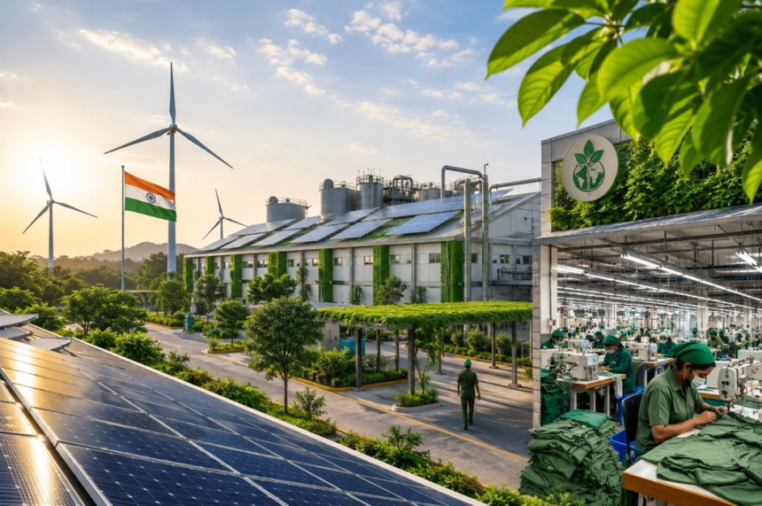 | India's green manufacturing push: Solar farms to net zero – Fibre2Fashion