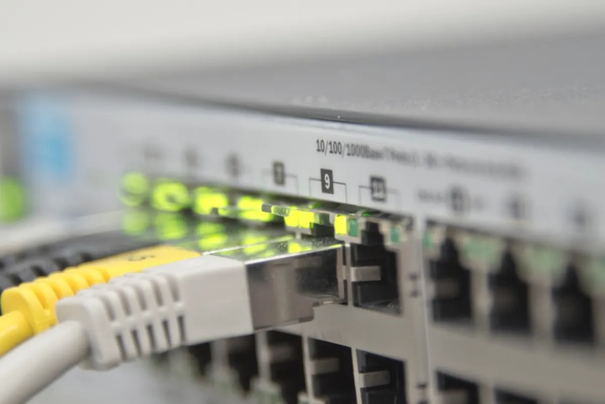 Network cables representing the undersea cables threat from Iran