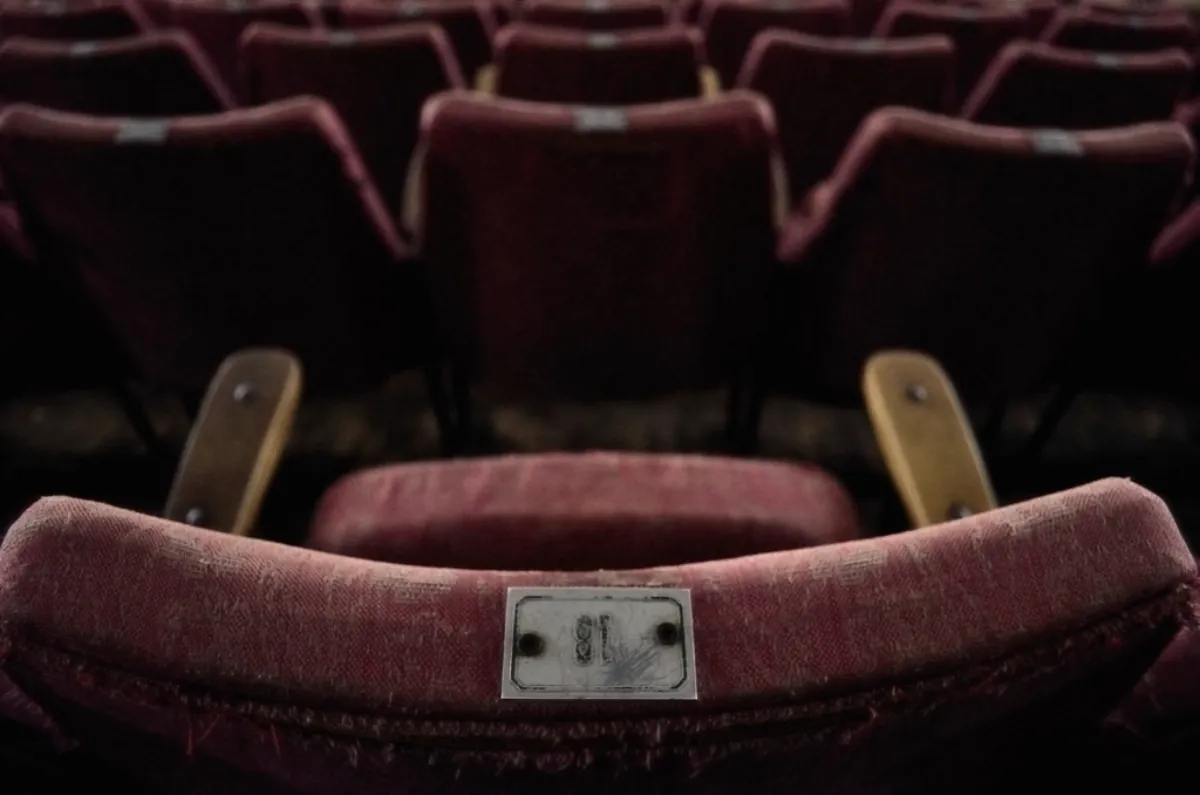 Empty red cinema seats, illustrating Jailer 2 box office record