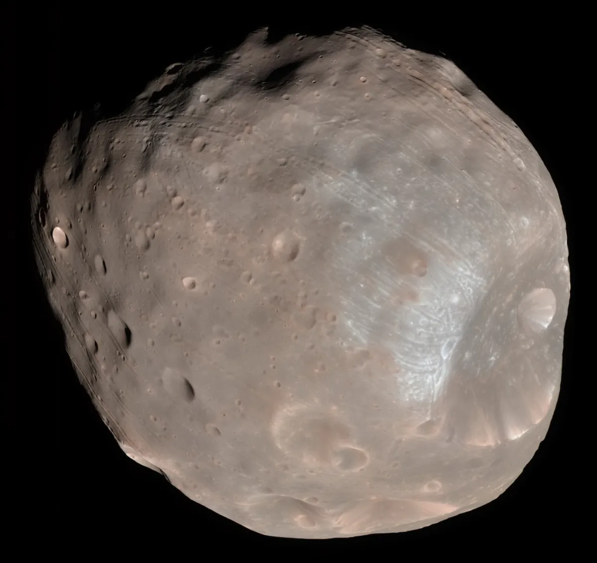 Colour image of Phobos, the Mars moon targeted by Japan's MMX mission