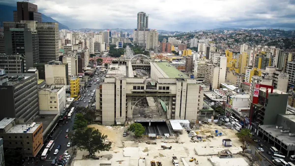 Caracas city skyline as Machado returns to Venezuela