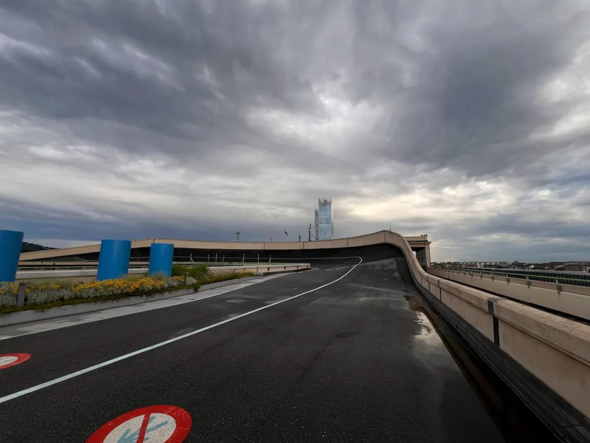 Wet race track after rain, illustrating the Phillip Island MotoGP cancelled story